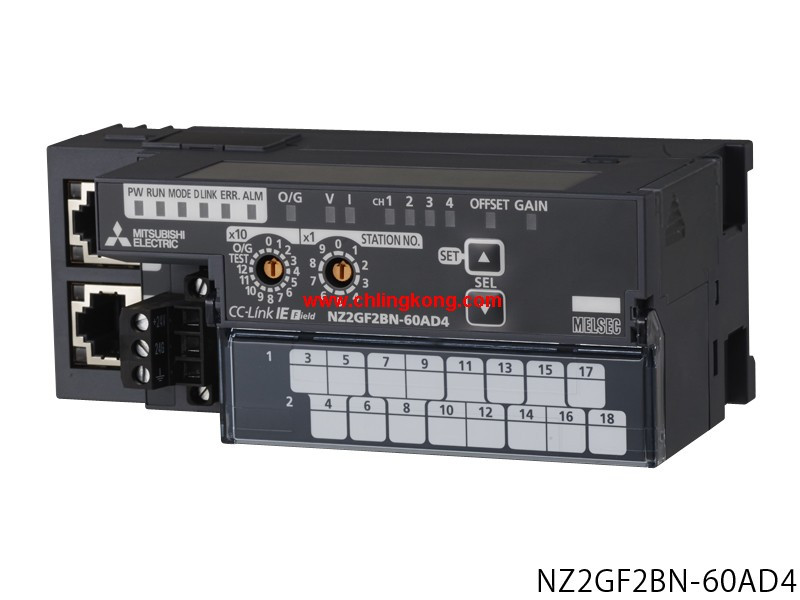 三菱 模數(shù)型遠(yuǎn)程模擬輸入模塊 NZ2GF2BN-60AD4